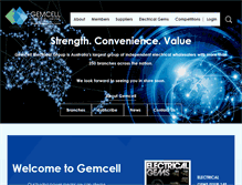 Tablet Screenshot of gemcell.com.au